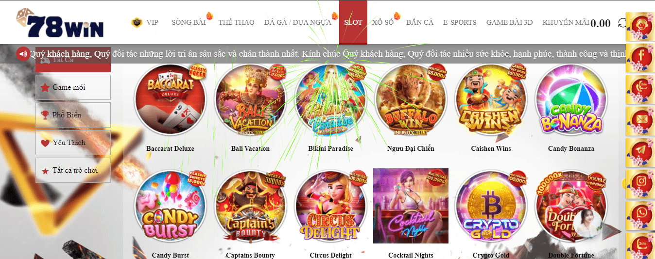 Sự đa dạng về kho game từ sảnh game slot PG