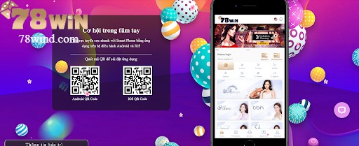 Hình ảnh mã QR được sử dụng để tải game mậu binh từ 78Win