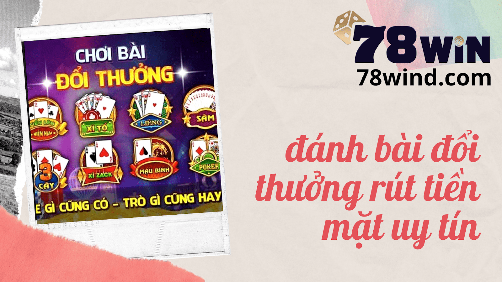 Cổng game đánh bài đổi thưởng rút tiền mặt uy tín 2022