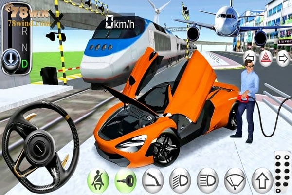 Giao diện Game 3D Driving Class rất chân thực