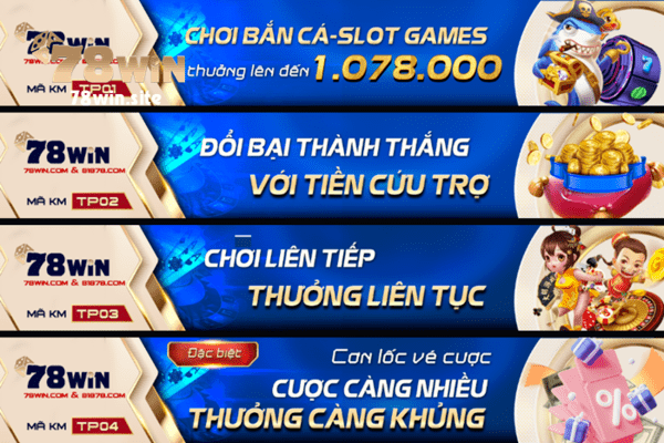 78win có rất nhiều khuyến mãi