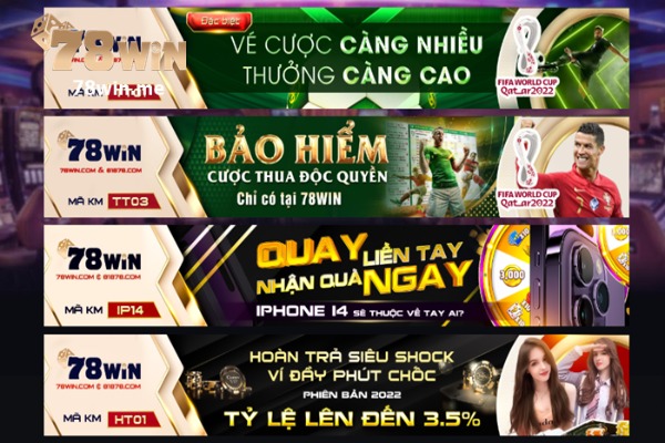 78win đang trao khuyến mãi không giới hạn cho thành viên