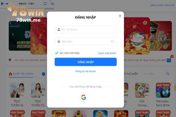 Bạn nên nghiên cứu về cách đăng nhập, chơi game trên hệ thống 78win