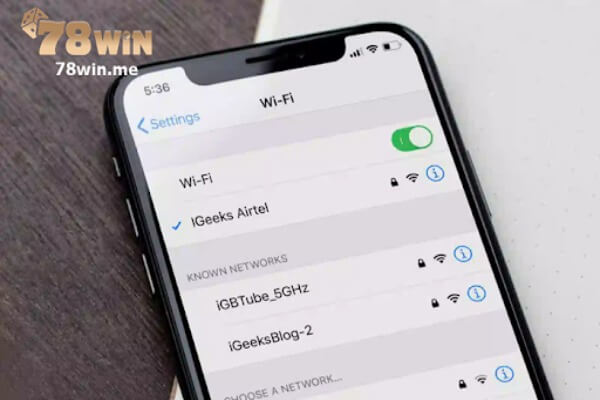 Người xem đá gà tại 78win cần đảm bảo kết nối mạng của thiết bị