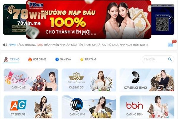 78win đã được bình chọn là trang web sòng bạc trực tuyến uy tín nhất Việt Nam