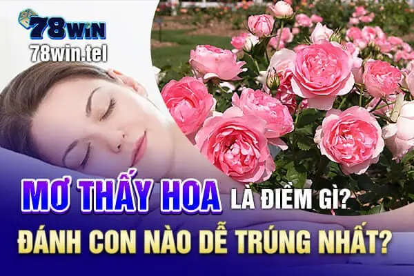 Mơ thấy hoa là điềm gì, đánh con nào dễ trúng nhất?