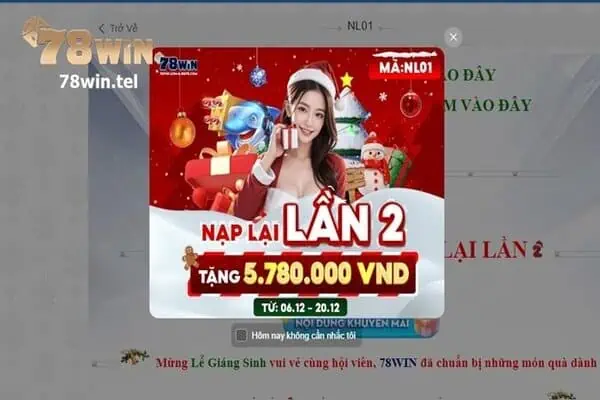 Hội viên 78win dễ dàng đăng ký tham gia chương trình NL01