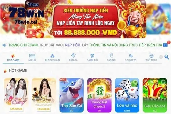 Người tham gia chương trình NL03 có thể dễ dàng nhận quà từ 78win